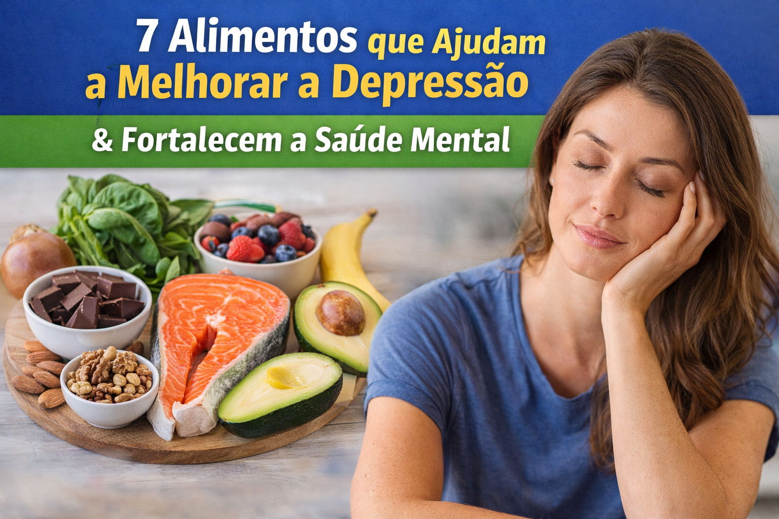 Alimentos que ajudam na depressão: o que comer para melhorar a saúde mental